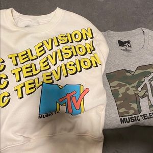 MTV sweatshirt & shirt set 💖
